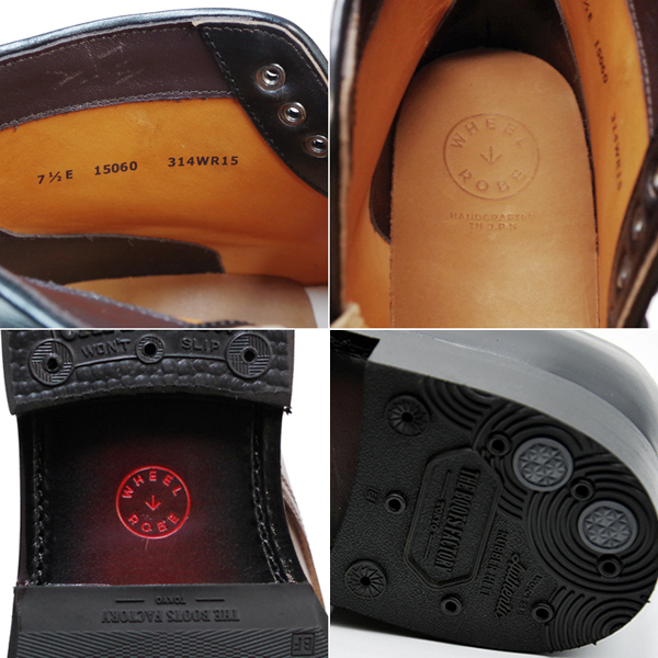 WHEEL ROBE CAP TOE LACE UP BOOTS