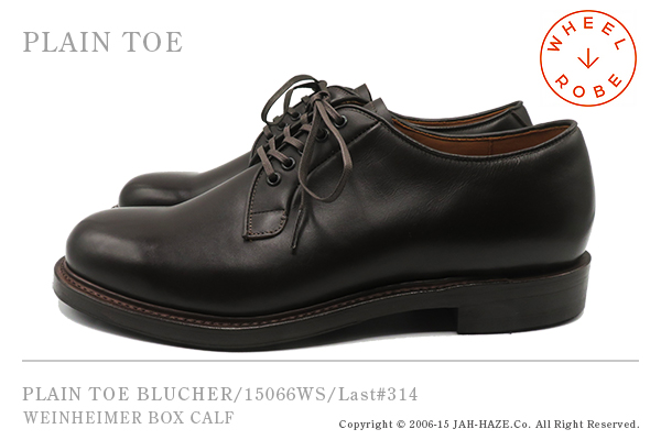 WHEEL ROBE PLAIN TOE BLUCHER