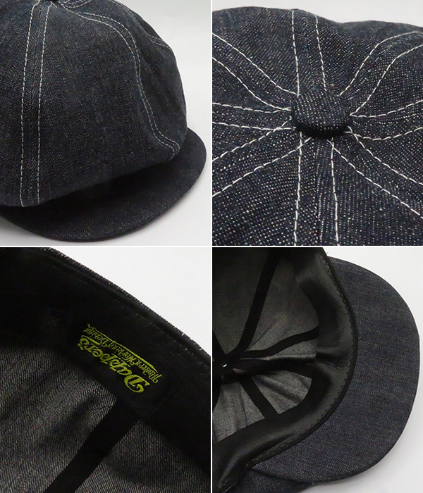 ☆ame꙳プロフ必読★*　wmmwデニムキャスケット　ブラック 児島ジーンズ キャスケット KOJIMA GENES ベーシック 定番 帽子