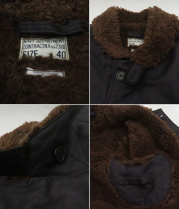 ウエアハウス WAREHOUSE N-1 ネイビー 40サイズ WAREHOUSE ウェアハウス N-1 ネイビー (NXss-23181) デッキ