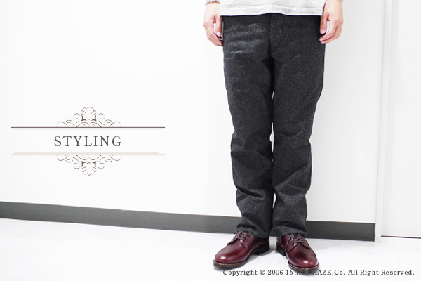CUSHMAN クッシュマン ブラックシャンブレー|チノ|ミリタリートラウザース『BLACK CHAMBRAY TROUSERS TIGHT STRAIGHT』【アメカジ・ワーク】22097