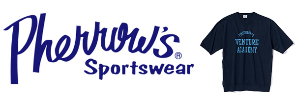 PHERROW'S フェローズ 半袖|両Vガゼット|カットソー『両V針抜きリブSST