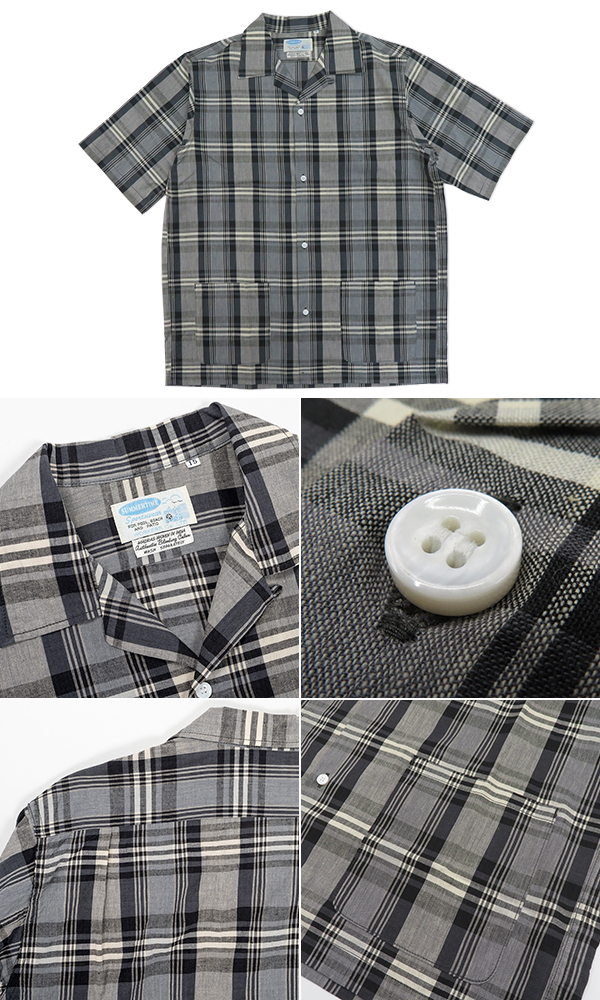 WORKERS ワーカーズ 半袖|3oz.マドラス|オープンカラーシャツ『Open