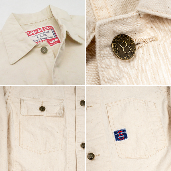 WORKERS ワーカーズ 10oz.|ホワイトデニム|カバーオール『SUPER BIG