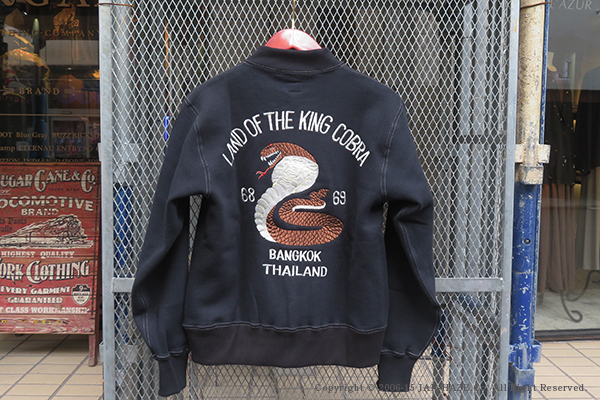 CUSHMAN クッシュマン 裏起毛|刺繍|フルジップスウェット『SWEAT