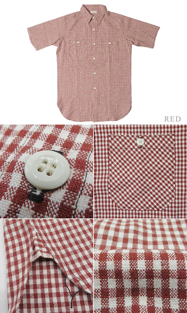 美品 A VONTAGE コットンリネン キャンプシャツ ギンガムチェック コットンリネン/ギンガムチェックプルオーバー ブラウス Grandir