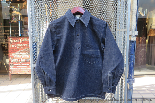 WAREHOUSE ウエアハウス ライトオンスデニム|プルーバーシャツ『1930'S