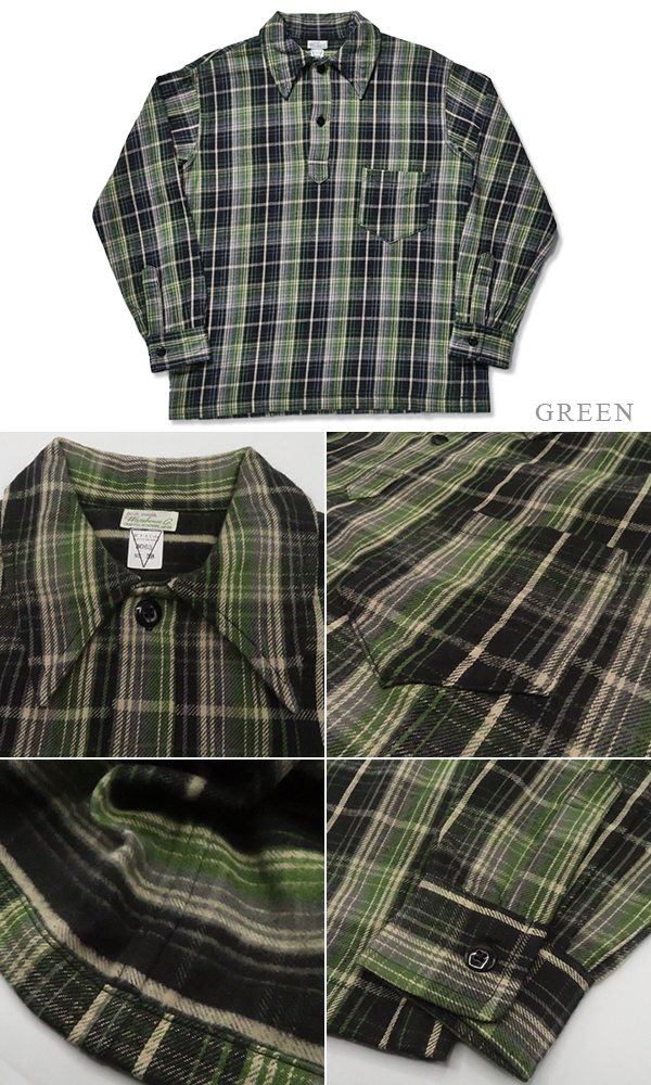 WAREHOUSE ウエアハウス コットンフランネル|プルーバーシャツ『1930'S