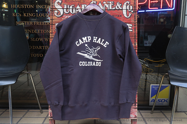 ウエアハウス　403 FREEDOM SLEEVE スミクロ　 ナス紺、42 WAREHOUSE ウエアハウス 裏毛|丸胴|セットイン|フリーダムスリーブ