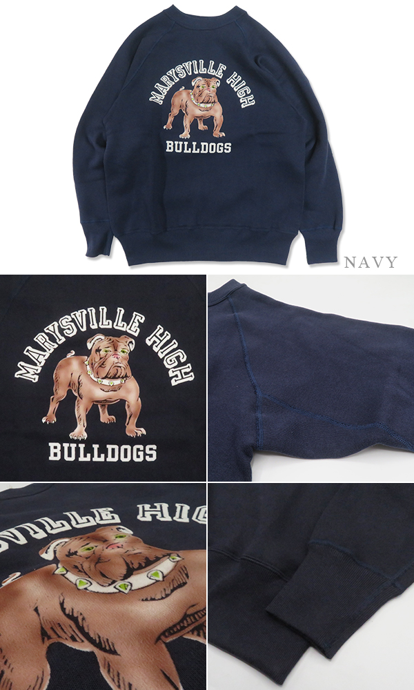 WAREHOUSE ウエアハウス 裏毛|丸胴|ラグランスリーブ|スウェット