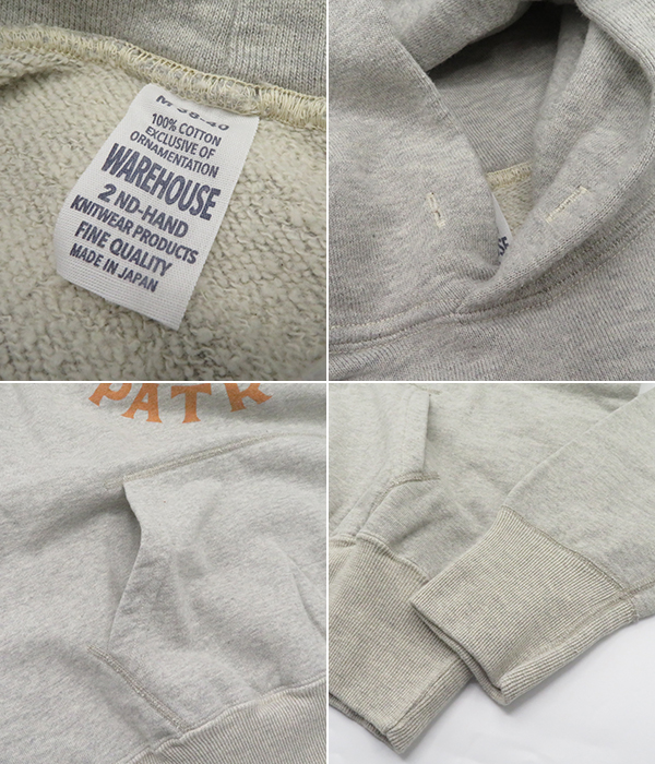 WAREHOUSE 2nd hand ウエアハウス 裏毛|丸胴|セコハン|ラグラン