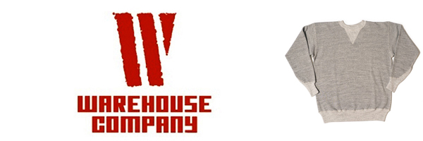 WAREHOUSE ウエアハウス2本針|クルーネック|両V|スウェット『2本