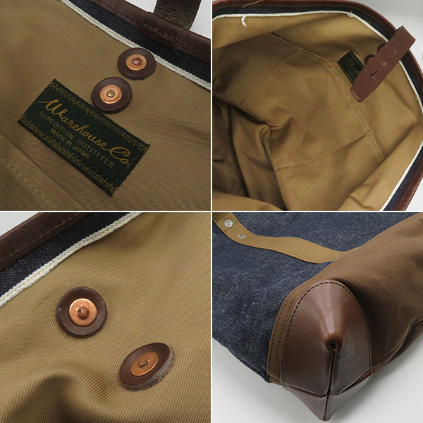 WAREHOUSE ウエアハウス 13.5oz.バナーデニム|ダック|トートバッグ