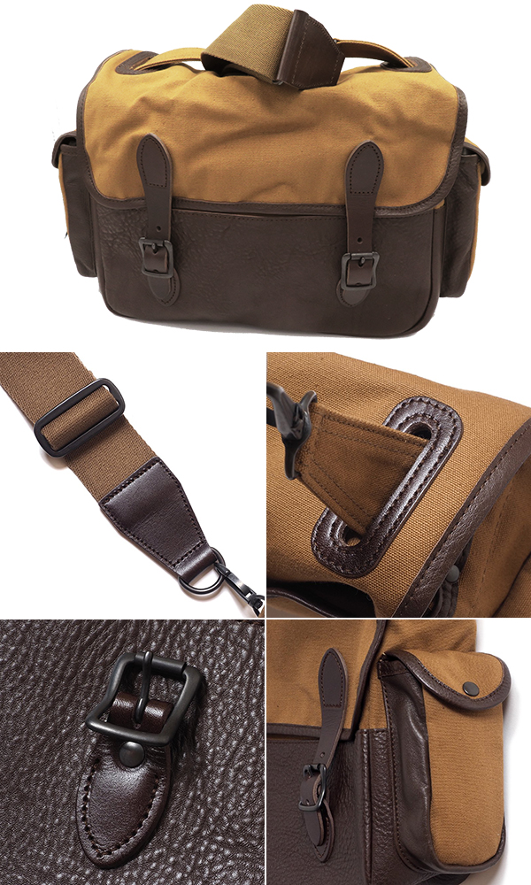 ウエアハウス Lot 5219 LEATHER ＆ CANVAS FIELD BAG レザー