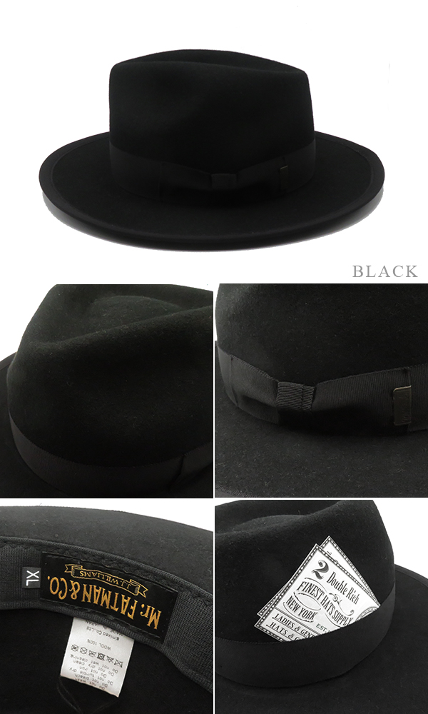 Mr. FATMAN ミスターファットマン J.J. WILLIAMS WOOL FEDORA