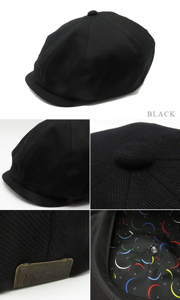 ミスターファットマン XL ワックスドコットン キャスケットブラック ミスターファットマン XL ワックスドコットン キャスケットブラック