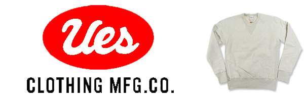 UES ウエス 丸胴|両Vガゼット|リバース切り替え|クルーネック UES ウエス 丸胴|両Vガゼット|リバース切り替え|クルーネック