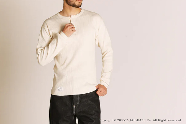 Schott ショット Schott ショット 長袖|ヘンリーネック|40/2リブ編み