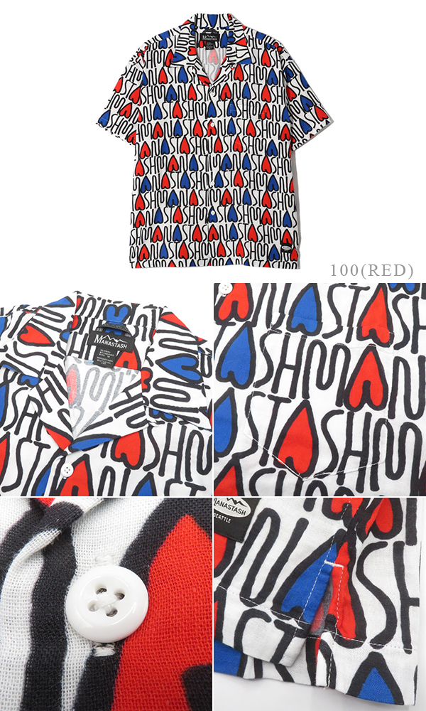 MANASTASH マナスタッシュ Naoki SAND Yamamoto 半袖|ガーゼ|マナロハシャツ『GAUZE MANALOHA SHIRT』【アウトドア】792-5123005 MANASTASH マナスタッシュ Naoki