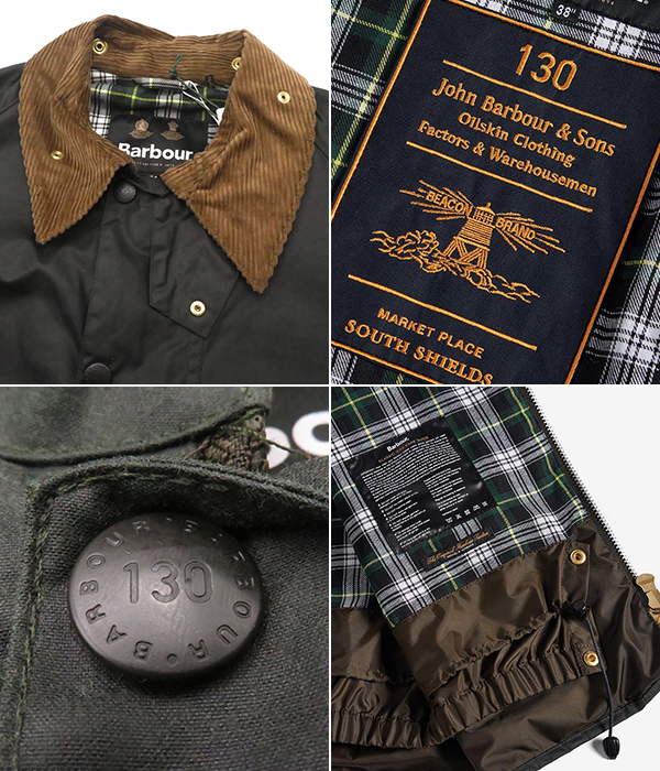 Barbour バブアー 130周年記念モデル|オイルドコットン|ブルゾン Barbour バブアー 130周年記念モデル|オイルドコットン|ブルゾン