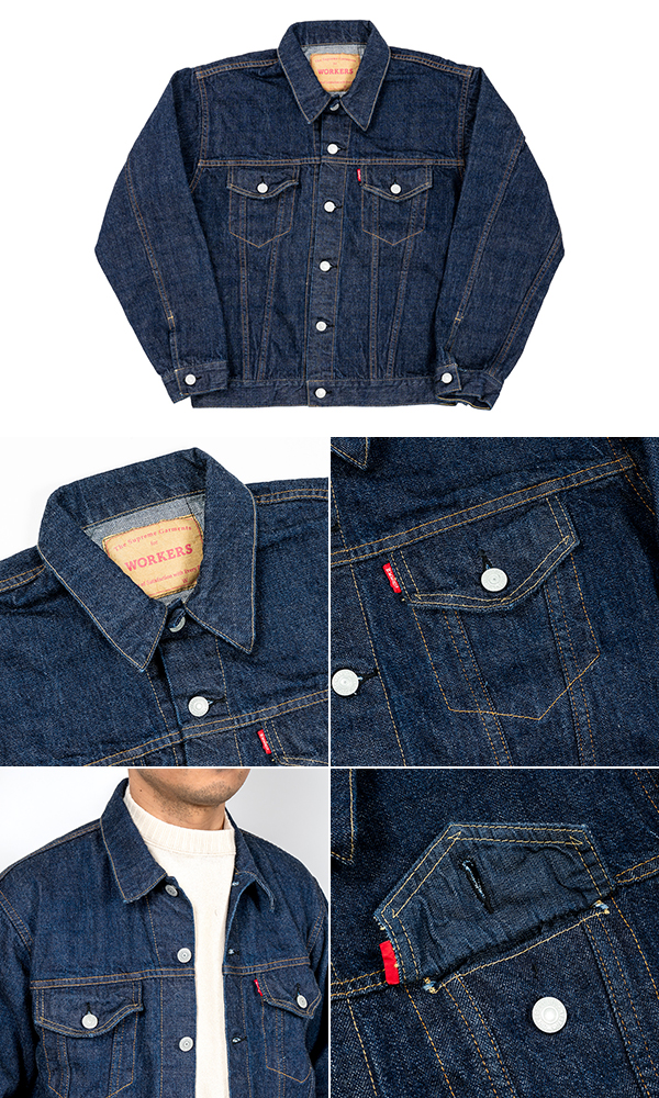 WORKERS ワーカーズ 米綿|デニムジャケット|Gジャン|3rd Type『13.75