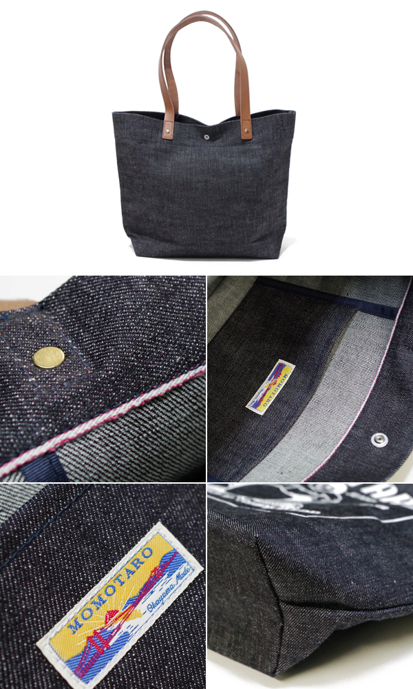 MOMOTARO JEANS 桃太郎ジーンズ 濃色デニム|トートバッグ|B-36