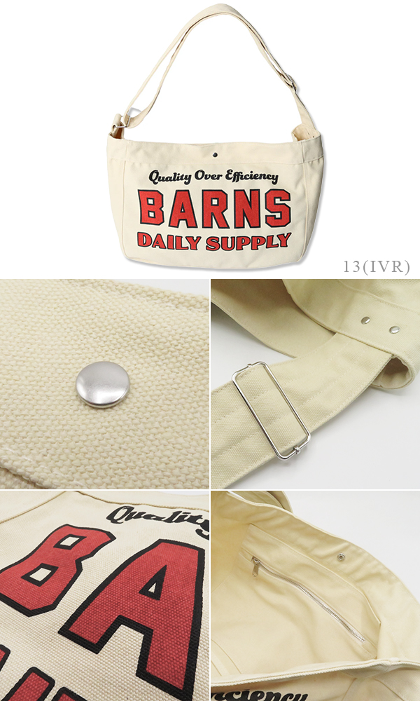 BARNS バーンズ コットンキャンバス|ショルダー|ニュースペーパー
