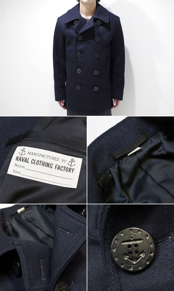 BUZZ RICKSON'S バズリクソンズ ENLISTED MEN'S OVERCOAT ピーコート『PEA COAT NAVAL  CLOTHING FACTORY』【アメカジ・ミリタリー】BR11554