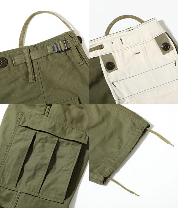 BUZZRICKSON’S バズリクソンズ コットンサテン|フィールドトラウザース『TROUSERS, SHELL, FIELD, M-51 SHORT LENGTH』【アメカジ・ミリタリー】BR42529 BUZZRICKSON'S バズリクソンズ コットンサテン|フィールドトラウザース