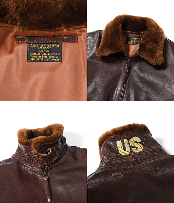 BUZZ RICKSON'S バズリクソンズ AN6552|レザーフライトジャケット