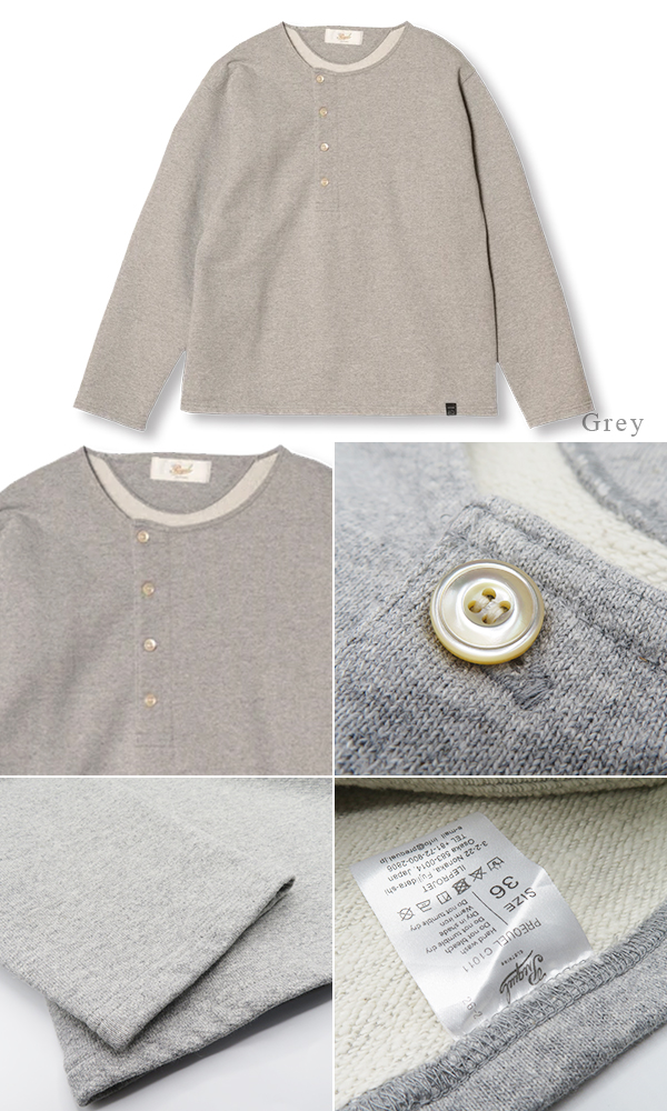 PREQUEL プリクエル 長袖|ヘンリーネック|スウェット『Henley