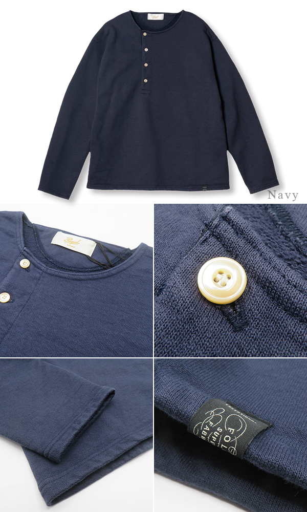 PREQUEL プリクエル 長袖|ヘンリーネック|スウェット『Henley