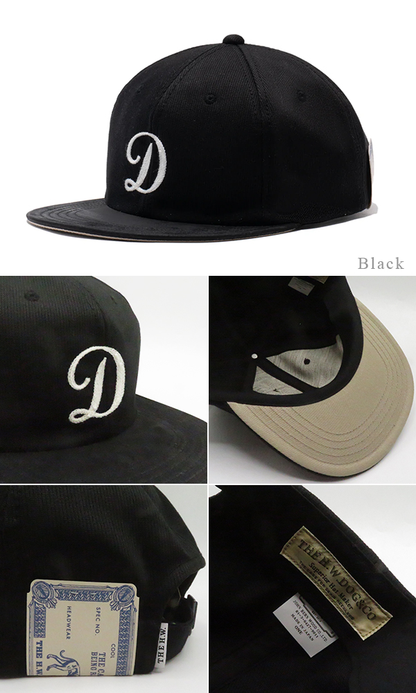 THE.H.W DOG&CO キャップ　レザー THE H.W DOG&CO ドッグアンドコー 2tone leather cotton cap