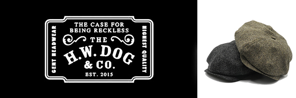 THE H.W.DOG&CO. MOON Tweed|8パネル|キャスケット|ハンチング『PEAKY