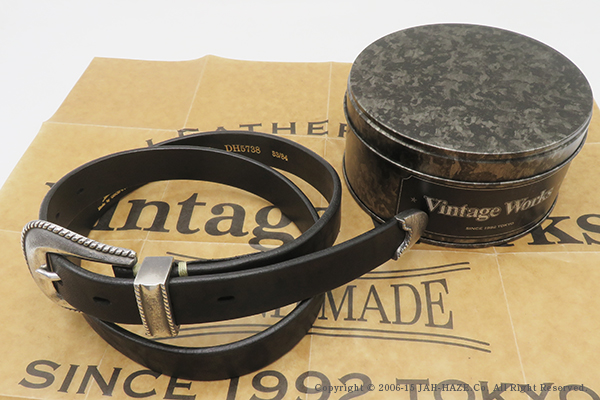 Vintage Works ハンドメイドレザーベルト