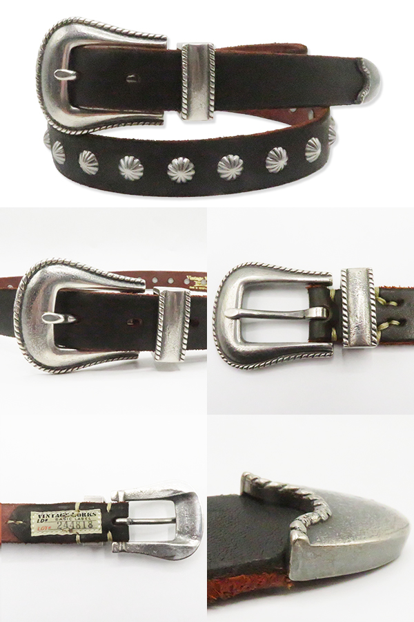 Vintage Works ヴィンテージワークス CHASIN|厚銀メッキ真鍮バックル|7