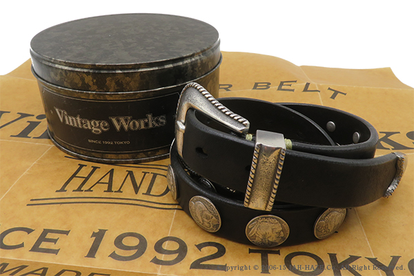 Vintage Works ハンドメイドレザーベルト