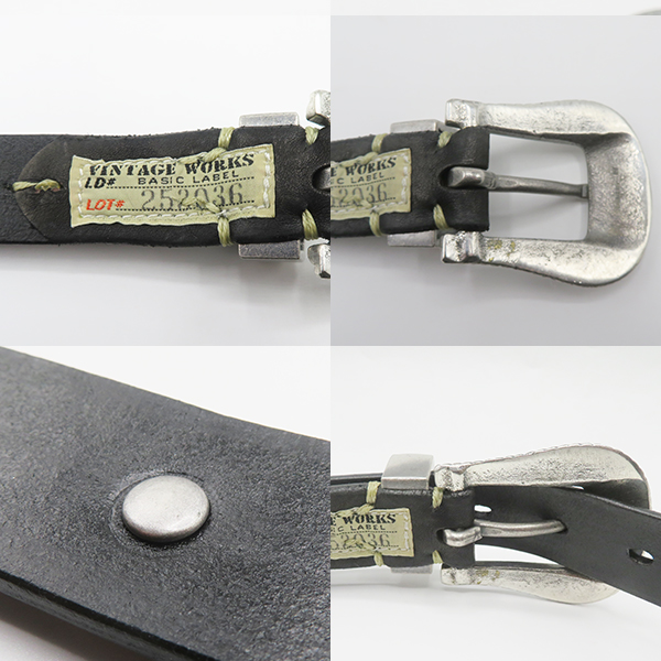 Vintage Works ハンドメイドレザーベルト
