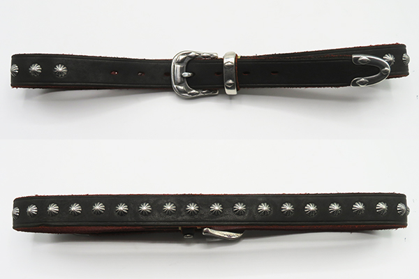 Vintage Works ヴィンテージワークス 茶芯|厚銀メッキ真鍮バックル|7