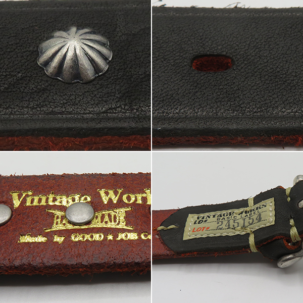 Vintage Works ハンドメイドレザーベルト