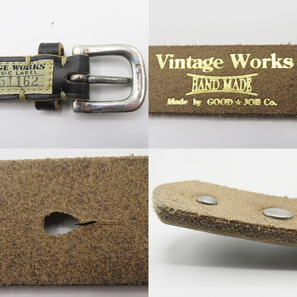 Vintage Works ハンドメイドレザーベルト