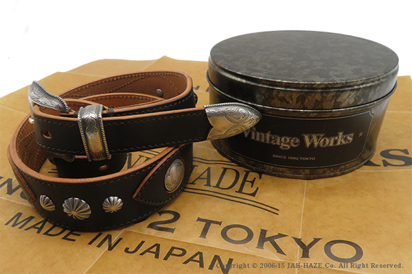 Vintage Works ハンドメイドレザーベルト
