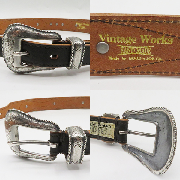 Vintage Works ハンドメイドレザーベルト