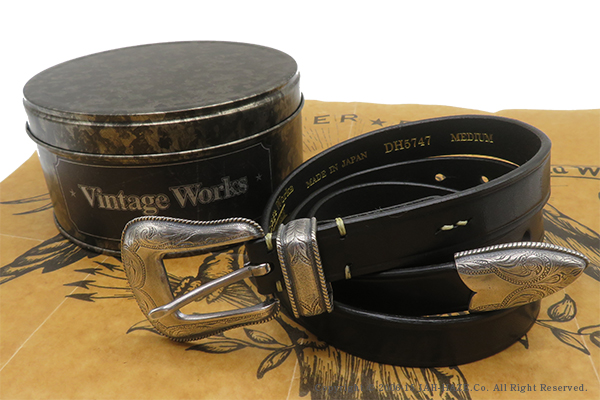 Vintage Works ハンドメイドレザーベルト