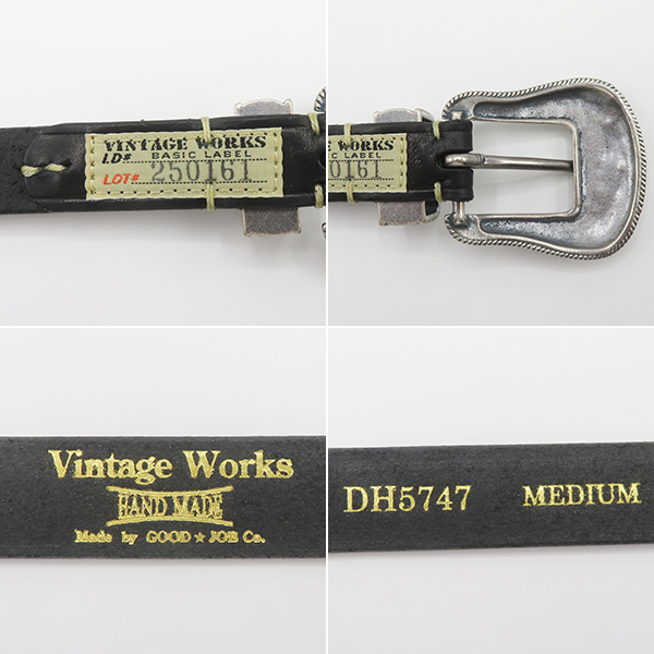Vintage Works ハンドメイドレザーベルト