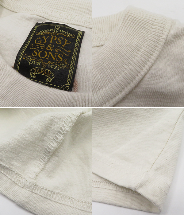 GYPSY&SONS ジプシーアンドサンズ 半袖|空紡糸|リサイクルコットン GYPSY&SONS ジプシーアンドサンズ 半袖|空紡糸|リサイクルコットン