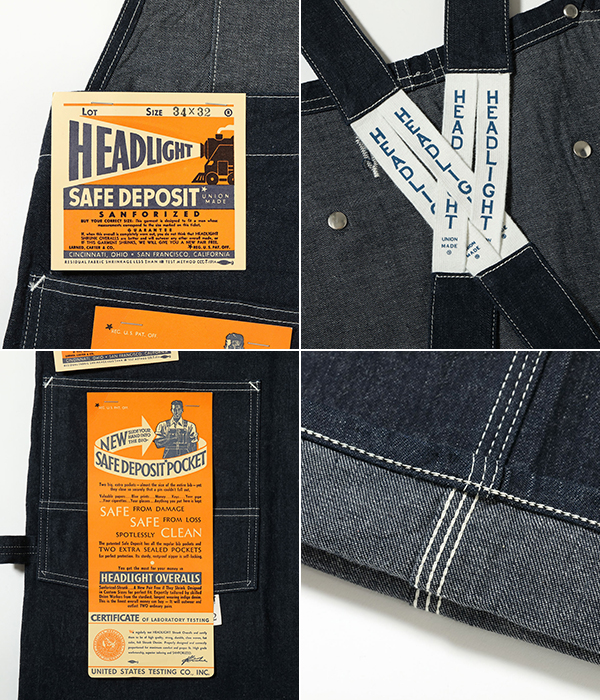 HEAD LIGHT ヘッドライト 実名復刻 11oz.ブルーデニム|ロー