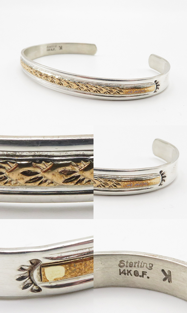 INDIAN JEWELRY ナバホ族|スタンプワーク|バングル『NAVAJO