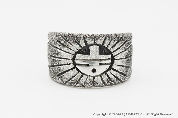 Hopi Terry Wadsworth overlay ring 18号 Hopi Terry Wadsworth overlay ring 18号