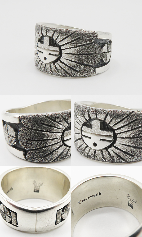 Hopi Terry Wadsworth overlay ring 18号 Hopi Terry Wadsworth overlay ring 18号 - メルカリ